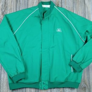 Vintage Green Holloway Zip Up Jacket Coat